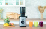 Exprimidor Sam De Lento Desollosado, Plata/Negro, 200 Vatios, Recipiente De Jugo 1 Litro 78275