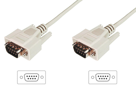 EAN 4016032301172 - Digitus AK-610107-030-E cable de serie Beige 3 m D-Sub (DB-25) imagen 1
