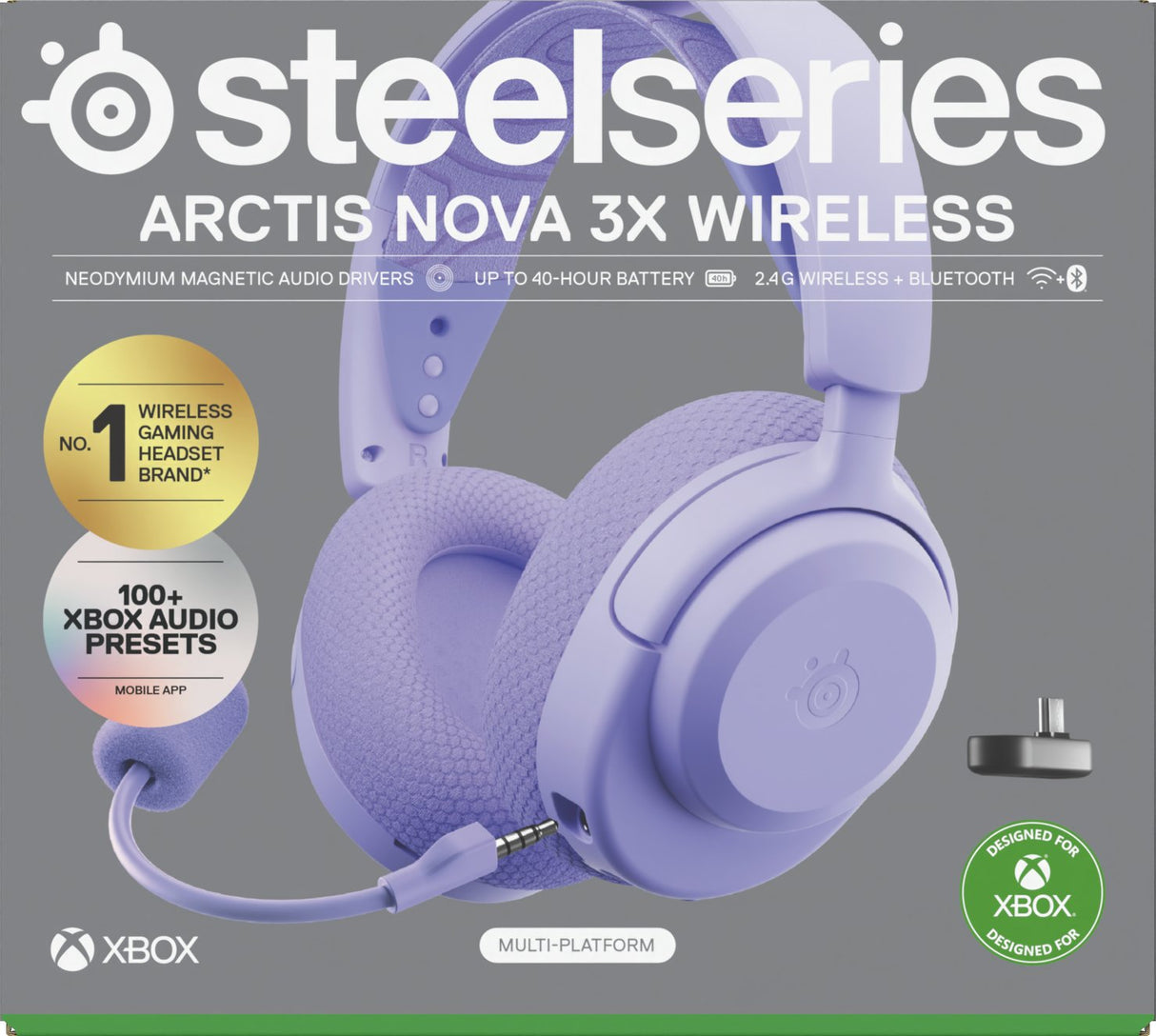 Auriculares Steelseries - Arctis Nova 3xw Lavender (61693)