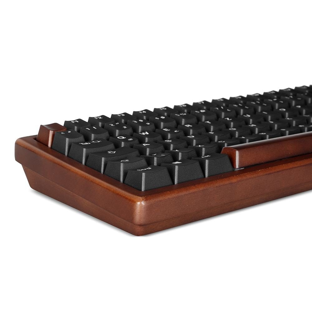 Sharkoon Skiller Sgk50 S3 Wood Pbt, Teclado De Juego Madera/Negro, De-Layout, Gateron G Pro 3.0 Amarillo 4044951042708