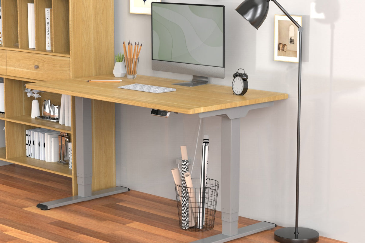 Digitus Bastidor De Mesa Eléctrico De Altura Regulable, Motor Doble, 3 Niveles, Gris