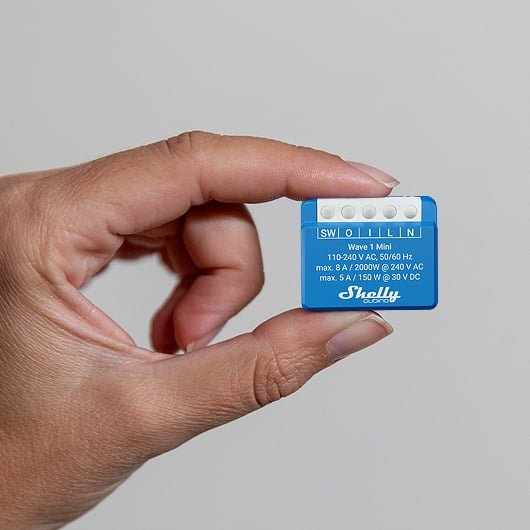 Shelly Qubino Wave 1 Mini Interruptor Inteligente Azul