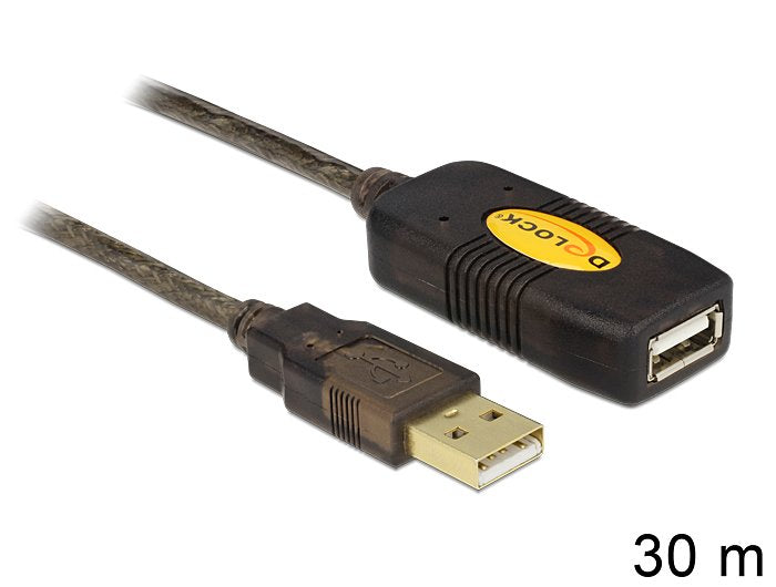 Delock Cable Usb 2.0 Extension, Active 30 M