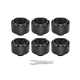 Thermaltake Pacific C-Pro G1 / 4 Petg Tube 16mm Od Compression - Negro, Conexión Negra, 6 Piezas