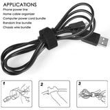 EAN 8051128109528 - Techly 109528 presilla Soporte de sujeción de cables Velcro Multicolor 10 pieza(s) imagen 6