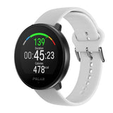 Polar Unite White S-L Silicone Wristband With Pin Buckle