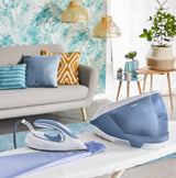 Tefal Express Protect Sv9202e0 Estación Plancha Al Vapor 2800 W 1,8 L Durilium Airglide Autoclean Soleplate Blanco, Azul, Estación De Planchado A Vapor Blanco/Azul, 2800 W, 130 G/Min, Durilium Airglide Autoclean Soleplate, 7,5 Bar, 1,8 L, 5