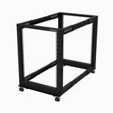 EAN 0065030887137 - StarTech.com 4POSTRACK15U armario rack Rack o bastidor independiente Negro imagen 1