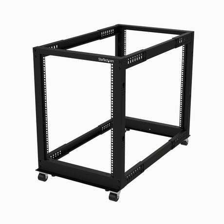 EAN 0065030887137 - StarTech.com 4POSTRACK15U armario rack Rack o bastidor independiente Negro imagen 1