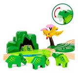 Set De Dinosaur Dinosaur Dinosaur De Brio World, Ferrocarril 63610400