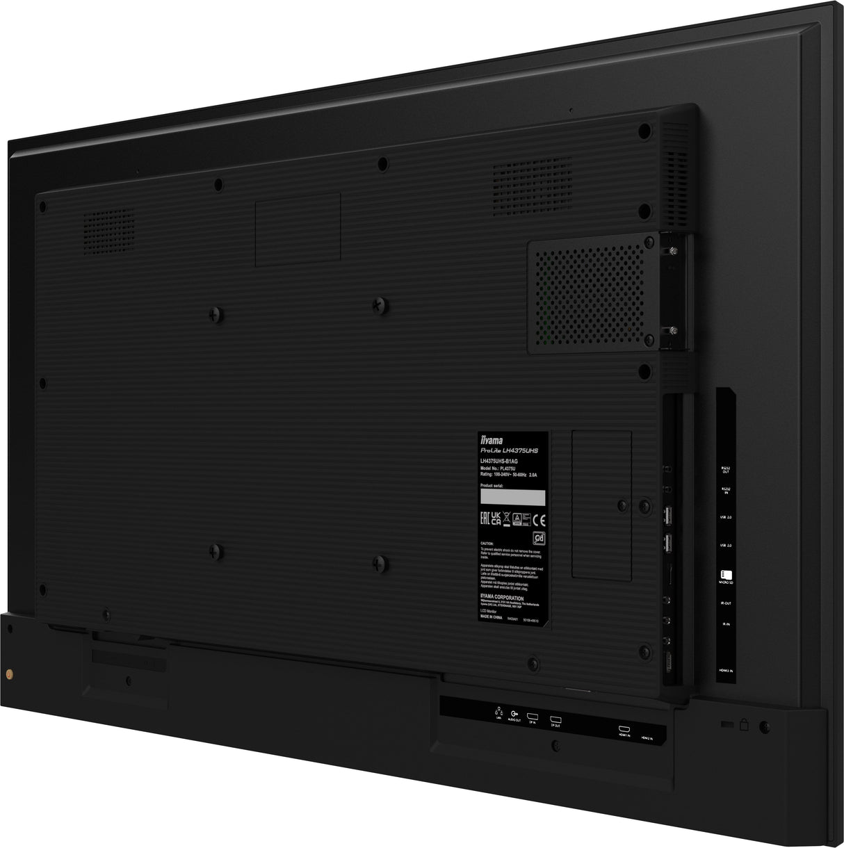 Pantalla De Señalización  Iiyama Lh4375uhs-B1ag  42.5" Lcd 500 Cd / M² 4k Ultra Hd Procesador Incorporado Android 8.0 18/7