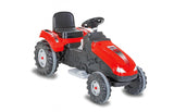 Tractor De Conducción Jamara Rueda Grande 12v Rojo