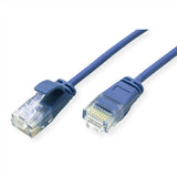 Roline Verde Utp Cable De Red Cat.6a (Class Ea), Lsoh, Slim, Blau, 0,5 M