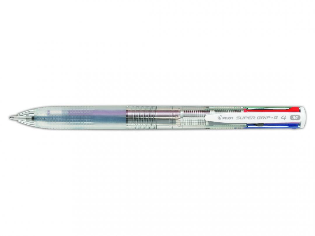 Pilot Boligrafo 4 Colores Supergrip Trazo 0,4mm Transparente