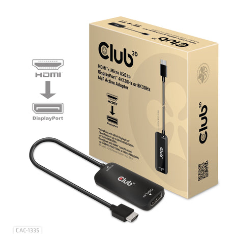 EAN 8719214472498 - CLUB3D CAC-1335 adaptador de cable de vídeo 1 m HDMI + USB DisplayPort imagen 14