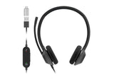 Hdset 322 Wired Dual Carbonbk Usb-C
