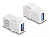 Keystone Modul Usb 5 Gbps A Buchse Zu Usb 5 Gbps A Buchse Weiss (1:1)