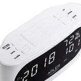 EAN 5905575903150 - Adler AD 1186W despertador Reloj despertador digital Negro, Blanco imagen 4