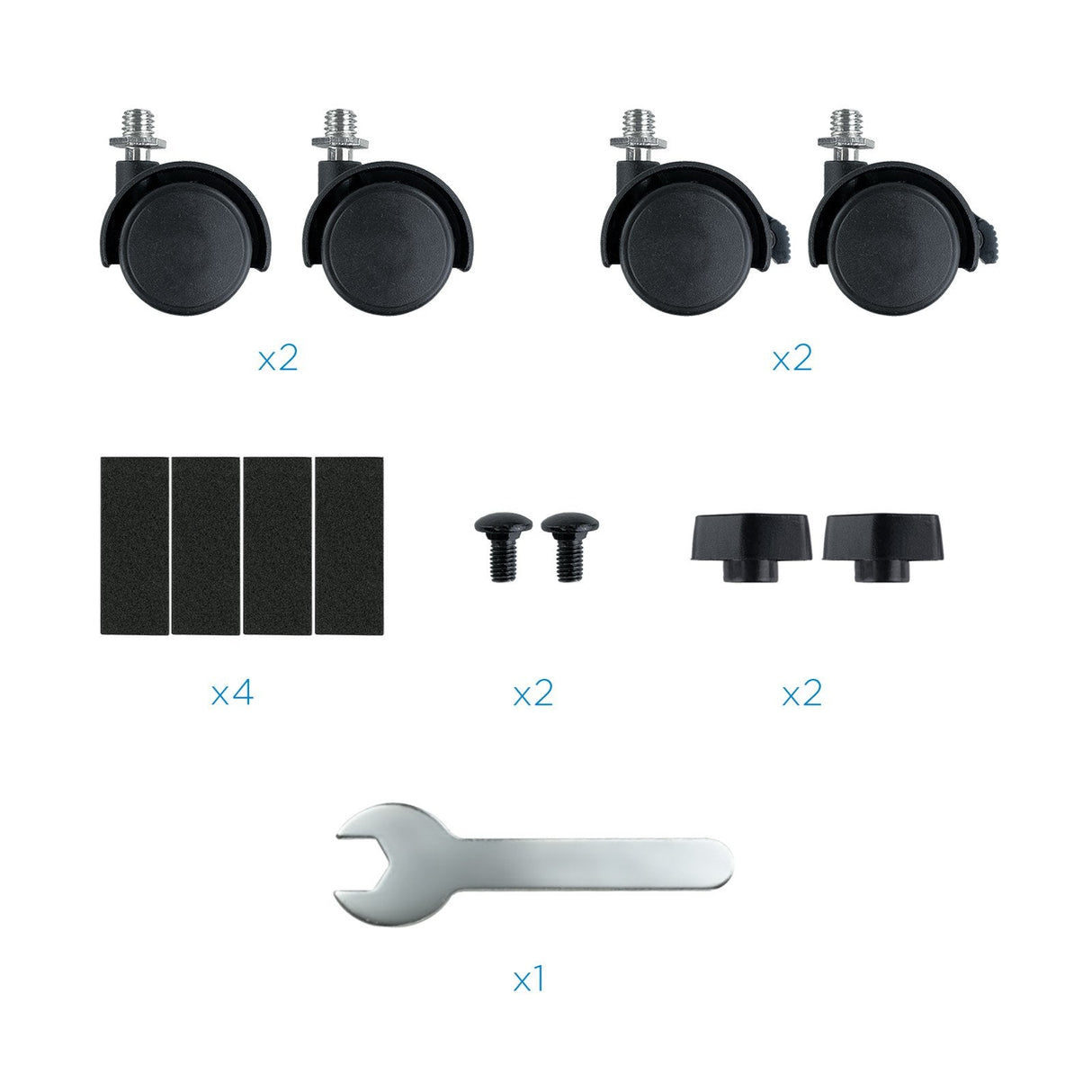 Tooq Soporte De Suelo Con Ruedas Para Cpu De 119-209mm De Ancho - Peso Max 10kg - Negro
