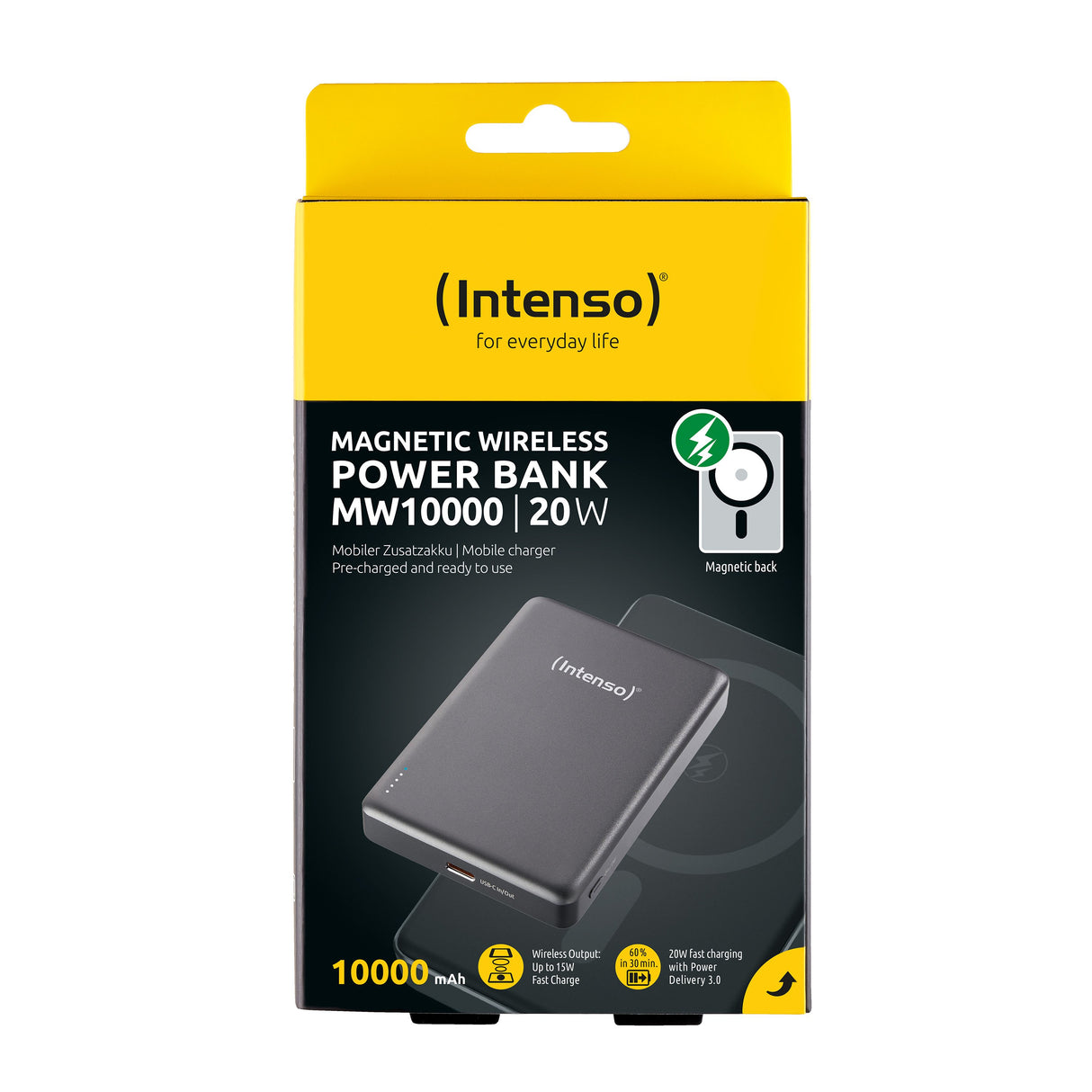 EAN 4034303036271 - Intenso MW10000 Polímero de litio Cargador inalámbrico imagen 2