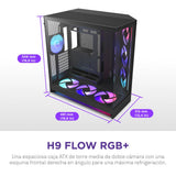 EAN 5056547207681 - NZXT H9 Flow RGB+ Midi Tower Negro imagen 11
