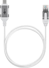 Cable Adaptador Ethernet Goobay Usb-C 3.2 Gen2 > Rj-45, Delgado Blanco, 10 Metros 74391