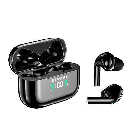 Auriculares Awei T29p True Wireless Stereo (Tws) Dentro De Oído Llamadas/Música Bluetooth Negro