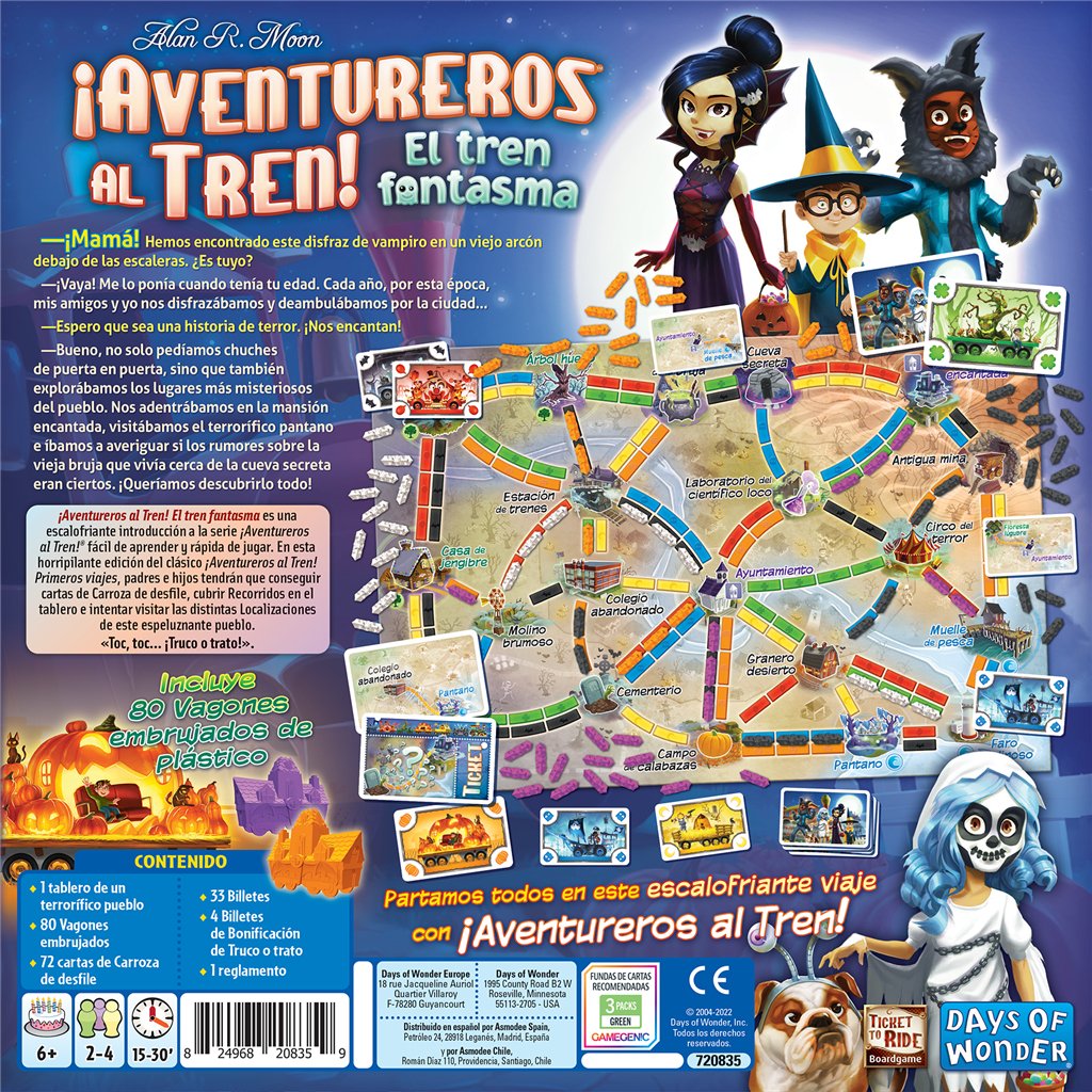 Juego De Mesa Aventureros Al Tren! El Tren Fantasma Pegi 6