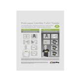 Papel Fotogrã¡Fico Colorway Art T-Shirt Transfer (Oscuro), 5 Hojas, A4, 120 G/Mâ²
