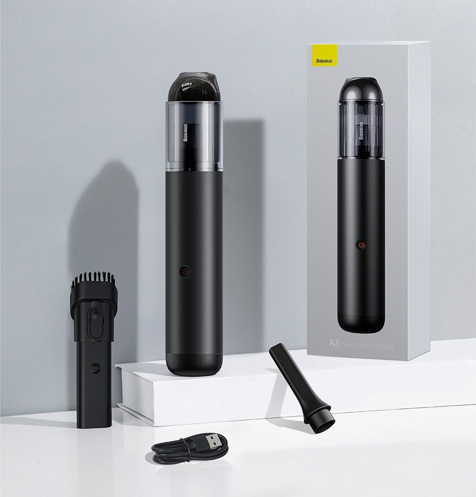 Baseus A3 Aspiradora De Mano Negro Sin Bolsa