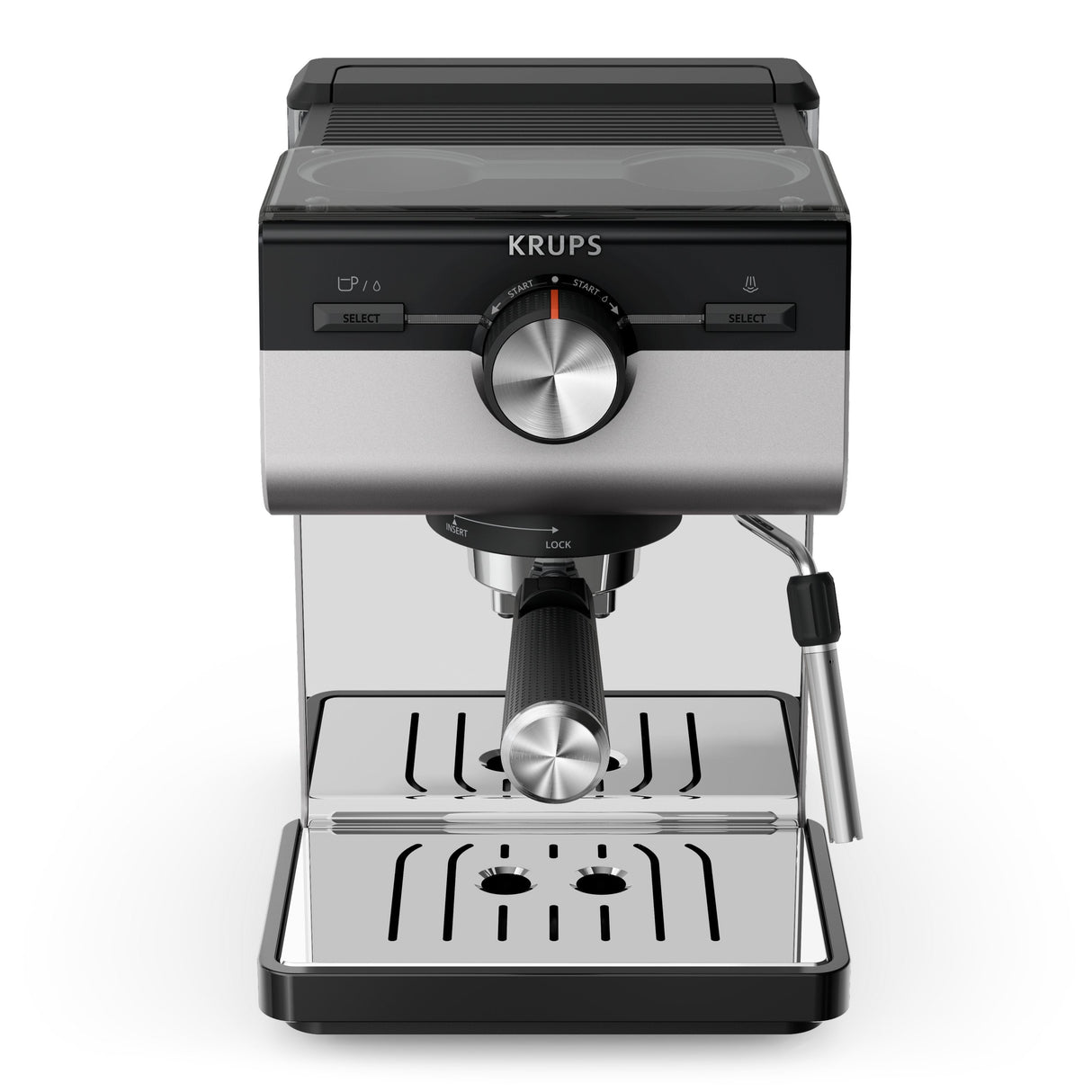 Cafetera Expreso Krups Authentic+ Xp384e10 1450w 15 Bares Plateada
