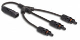 Delock Dl4 Solar Splitter Cable 1x Mecker > 3x Hchse 35cm Negro