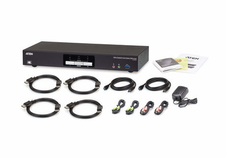 EAN 4719264645952 - ATEN CS1942DP-AT-G interruptor KVM Negro imagen 5