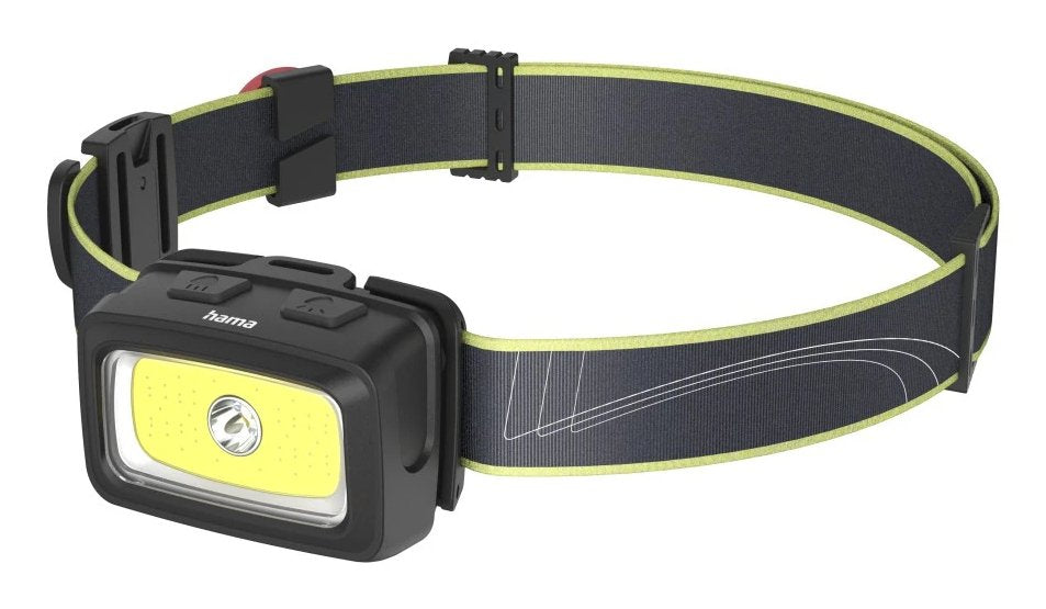 EAN 4047443534965 - Hama HL350 Negro, Azul, Amarillo Linterna con cinta para cabeza LED imagen 1