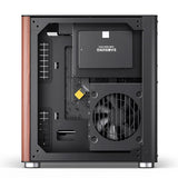Jonsbo Tk-0 Pc Carcasa, Mini-Tower, Mini-Itx, Tempered Glass, Madera - Negro