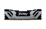 Memoria Kingston Fury 24 Gb 24x1gb Ddr5-8800, Ram Plateado/Negro, Kf588cu42rs-24, Renegade, Intel Xmp Kf588cu42rs-24