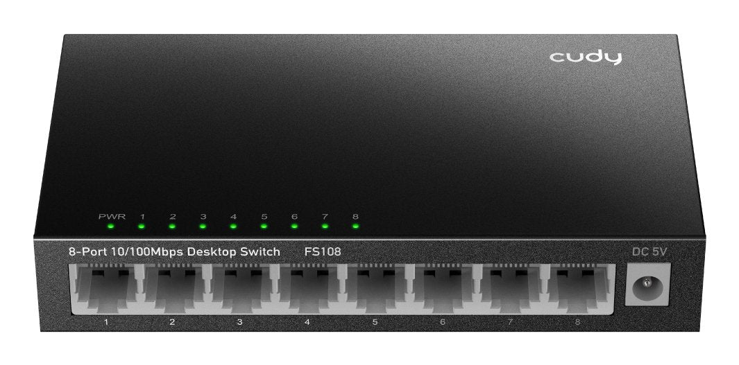 EAN 6971690793418 - Cudy FS108 switch No administrado Fast Ethernet (10/100) Negro imagen 1