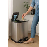 Maul Abfallbehälter Maulcycle 20l + 20l Edelmahl