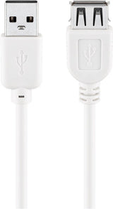 Goobay 96197 Cable Usb Usb 2.0 0,6 M Usb A Blanco