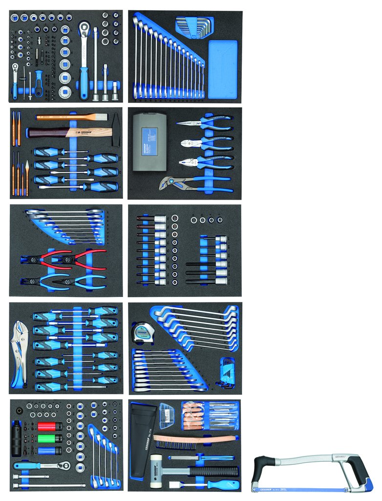 Carro De Herramientas Gedore 2005-Ts-308 Azul/Negro, Incluye 308 Herramientas 2980304