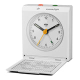 Reloj Despertador Plegable Braun Bc 05 W Cuarzo Blanco