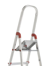 EAN 8420812958078 - Rolser UNI003 escalera Escalera taburete Aluminio, Rojo imagen 4