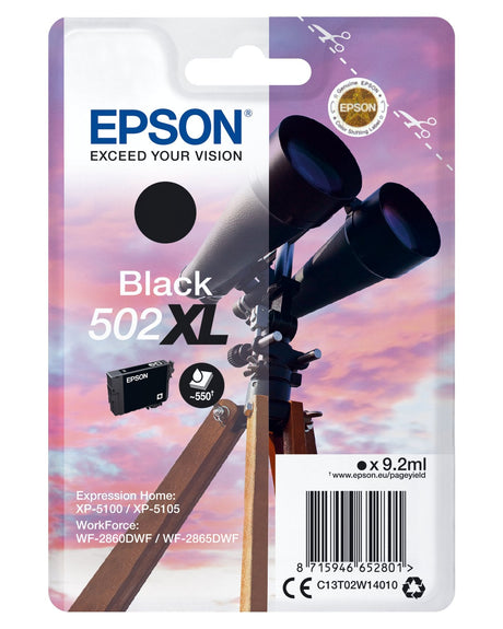 EAN 8715946652801 - Epson 502XL cartucho de tinta 1 pieza(s) Original Alto rendimiento (XL) Negro imagen 1