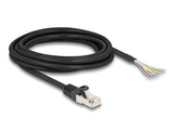Delock 80207 Cable Rj50 Macho A Extremos Abiertos S/Ftp 3 M Negro
