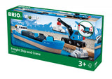 Brio World World Conteneder Beind Con Crane Cart, Jugando Vehículo 33534