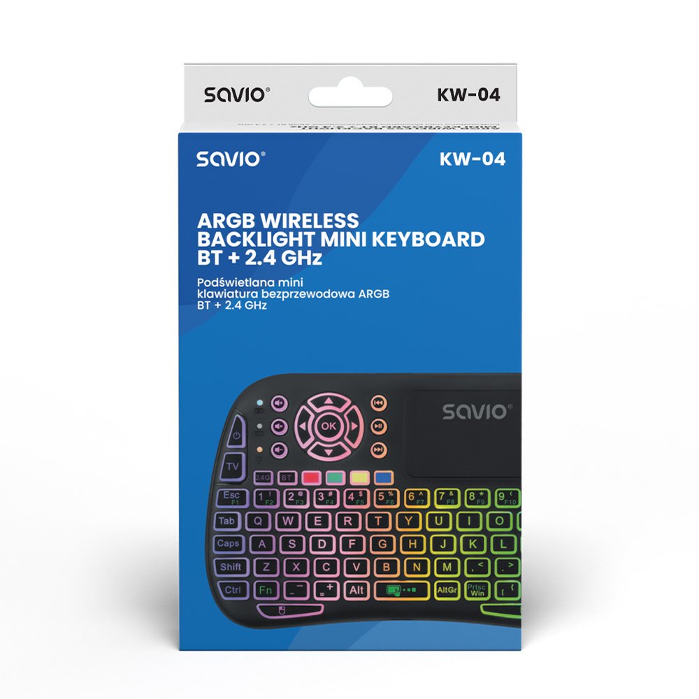 EAN 5901986048695 - Savio SAVMKW-04 teclado para móvil QWERTY Inglés de EE. UU. USB Tipo C Negro imagen 4