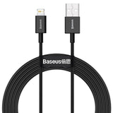 EAN 6953156205512 - Baseus TO USB-C 2M/BLACK CATYS-A01 cable USB USB A USB C/Lightning Negro imagen 1