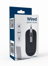 EAN 8716309122207 - Gembird MUS-4B-06-BS ratón Oficina Ambidextro USB tipo A Óptico 1200 DPI imagen 4