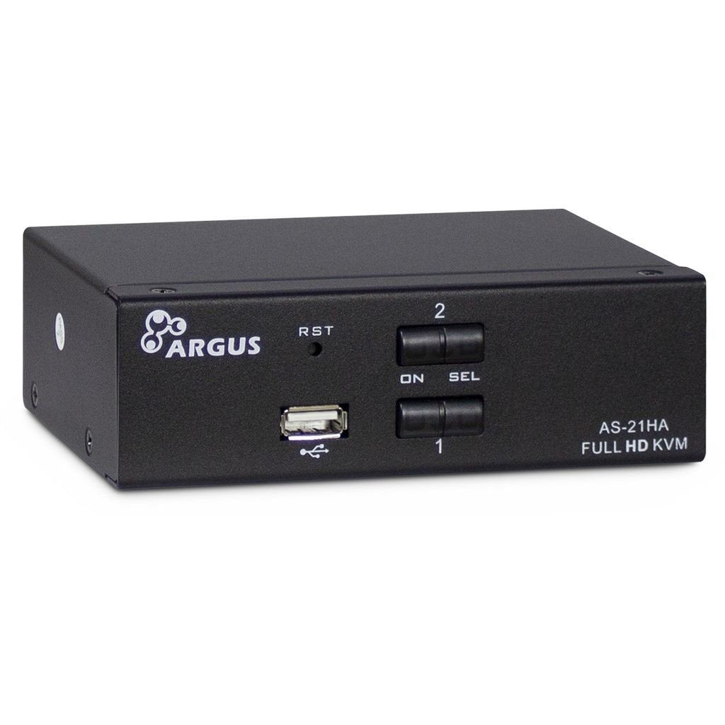 Inter-Tech Kvm Switch Kvm As-21ha Metall