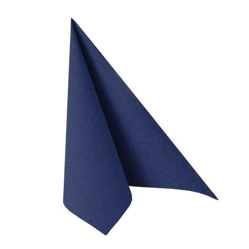 Papstar Royal Collection - Serviette - Tamaño 40 X 40 Cm - Einweg - Azul Oscuro (Paquete De 50)